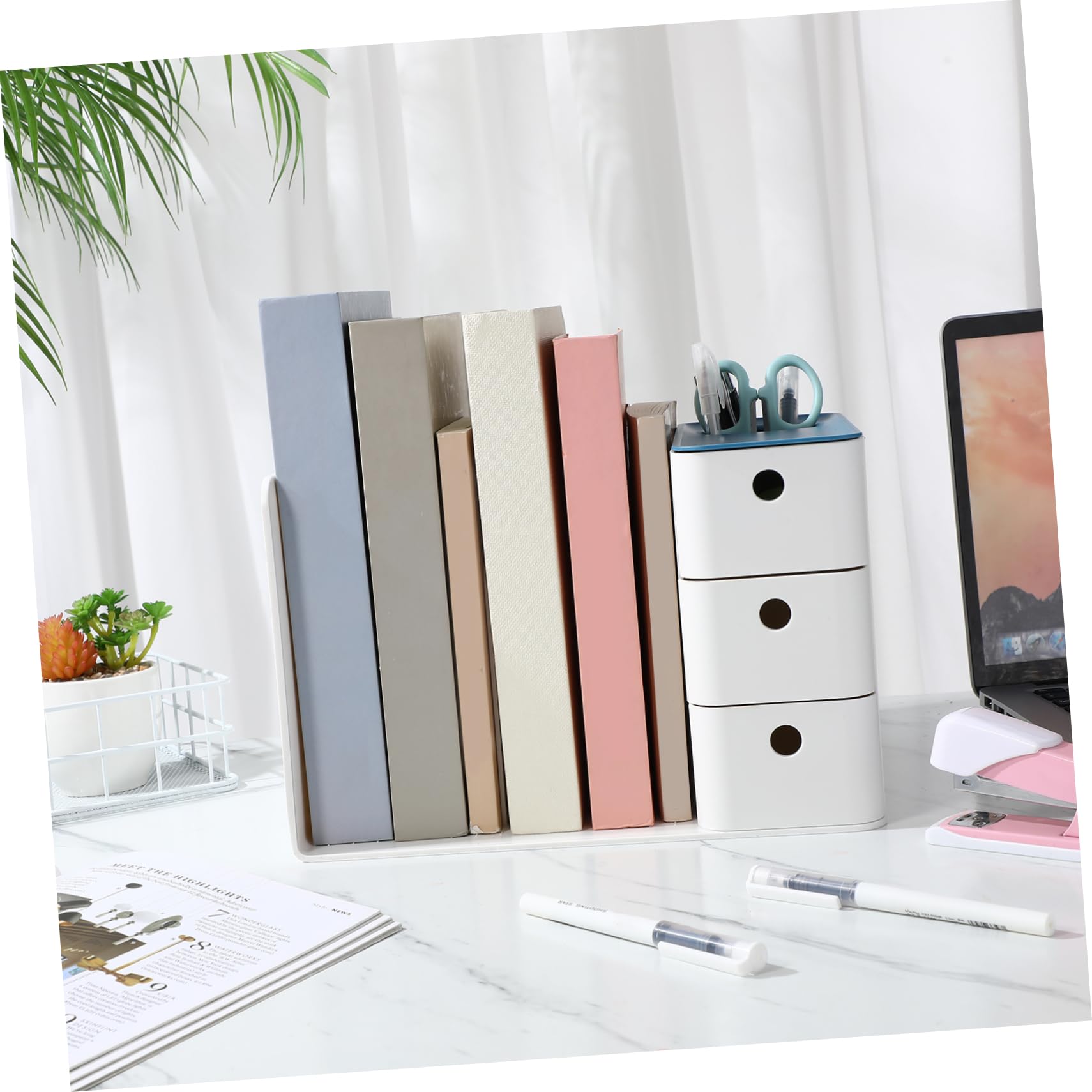 DOITOOL Organizer Per Scrivania in Plastica Organizer Multi-cassetto Per Cancelleria Trucco e Forniture Per Ufficio Design Salvaspazio e Materiale Durevole