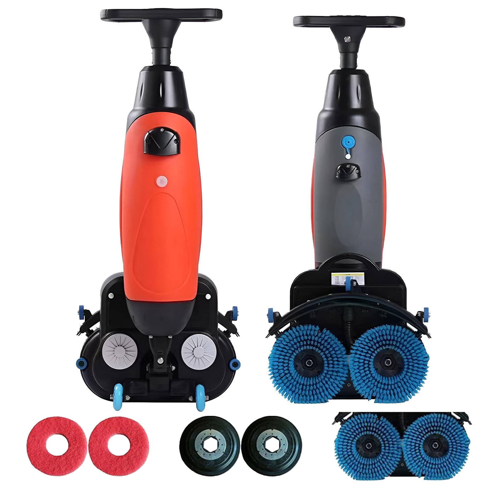 Lavasciuga Pavimenti Professionale, con Pista di Pulizia da 43 Cm, Lucidatrice E Pulitrice per Pavimenti Multifunzione, 240 Giri/Min, Pulizia Profonda di Piastrelle E Fughe