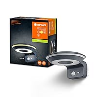 LEDVANCE ENDURA Style Glow applique solare, due anelli luminosi controllabili separatamente