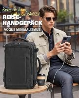 VANKEV 45x36x20 Laptop Hátizsák Easyjet Kézipoggyász Utazási Backpack Szürke 2