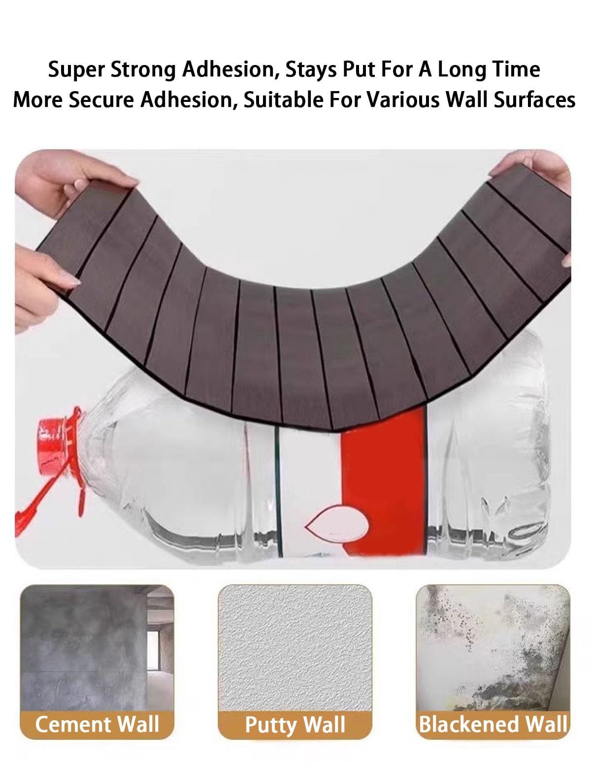 Płyty sufitowe samoprzylepne – drewniane panele sufitowe Imperméable et Résistant à l'humidité okładzina sufitowa do wilgotnych pomieszczeń 2,6 mm PCW, panele drewniane ściana (B, W60 cm L5 m)