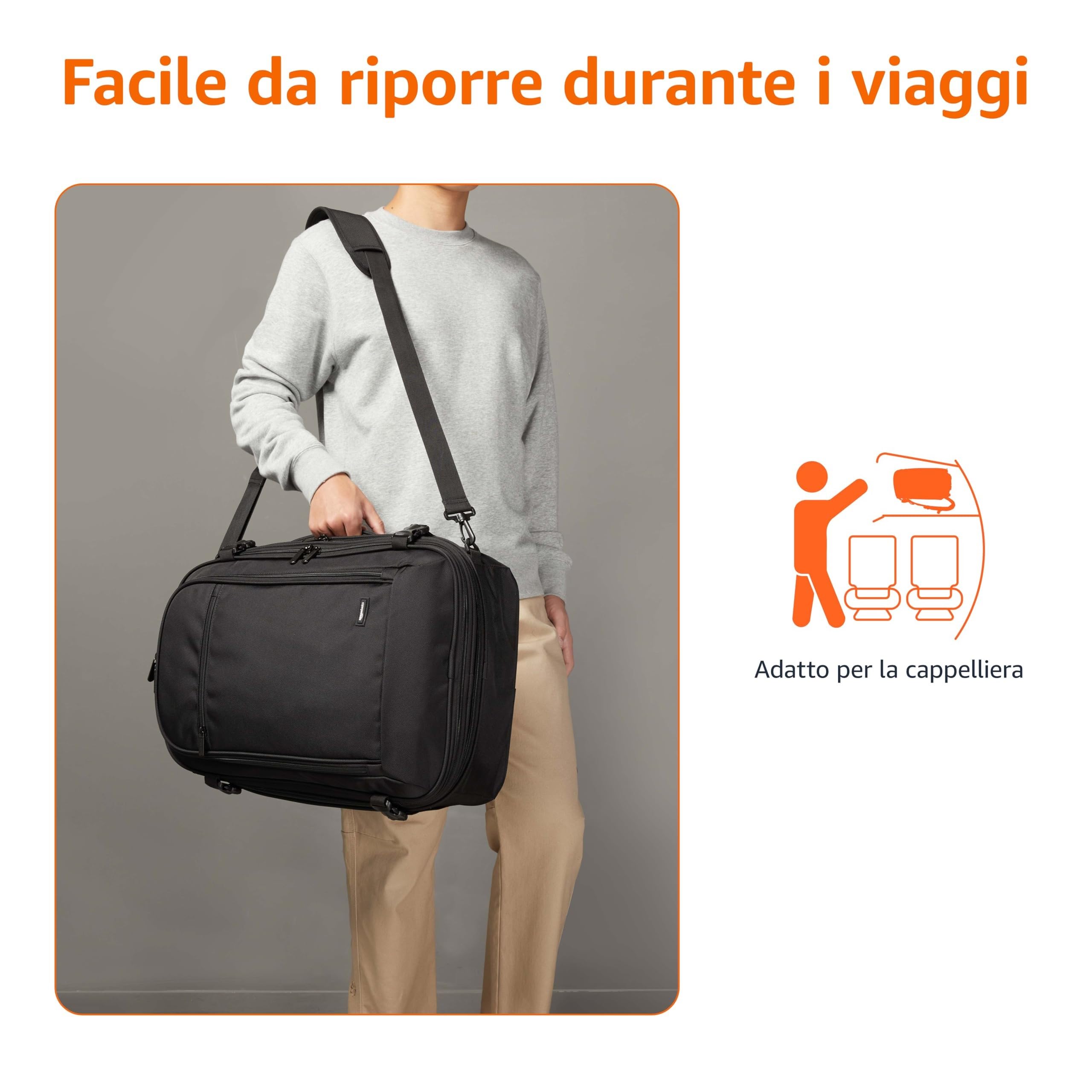 Amazon Basics - Zaino da viaggio/bagaglio a mano