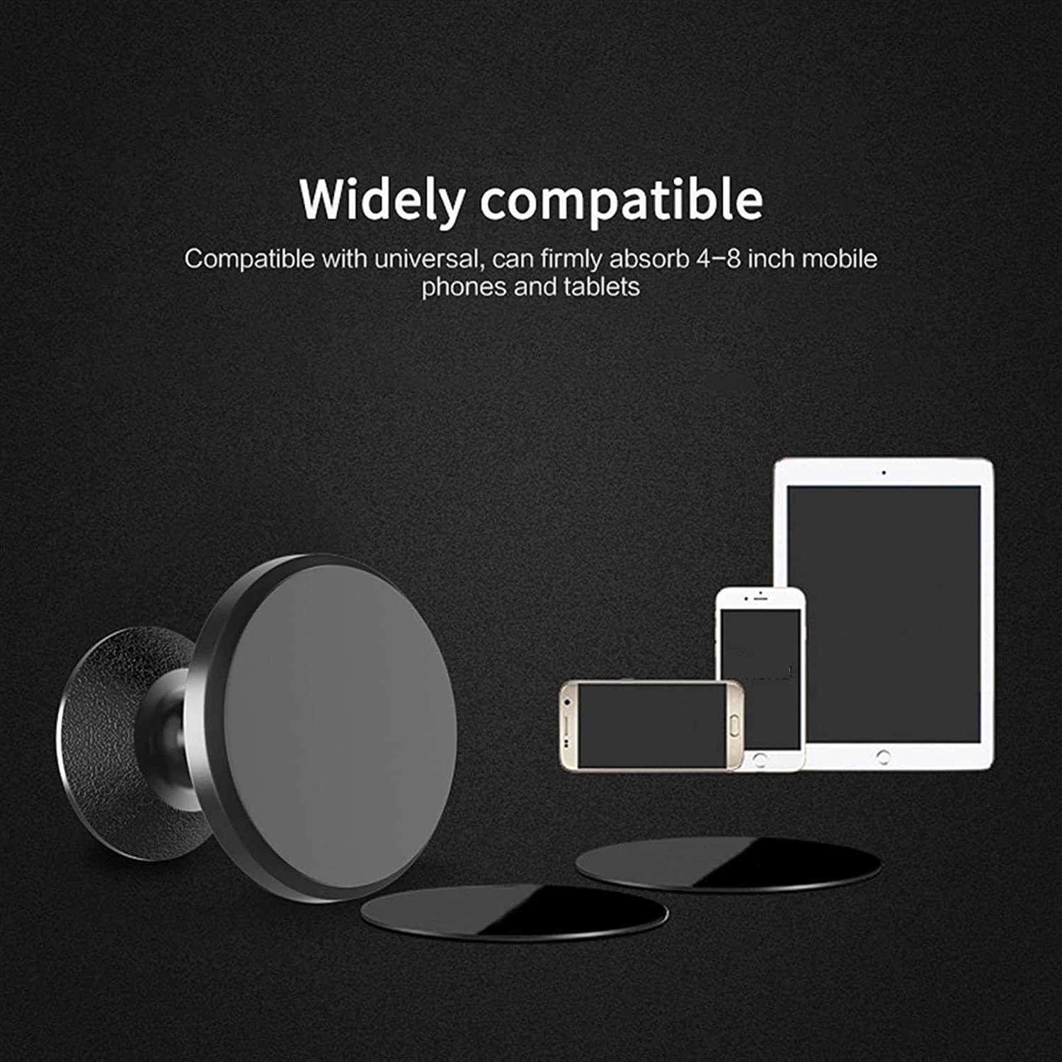 Uchwyt Telefon Uniwersalny uchwyt samochodowy na telefon Uchwyt magnetyczny Obrotowy stojak ze stopu aluminium o 360 stopni Do Samochodu