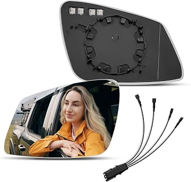 4-Pin, Compatible with 2010-2016 BMW 528i 535i 550I Driver Side Mirror