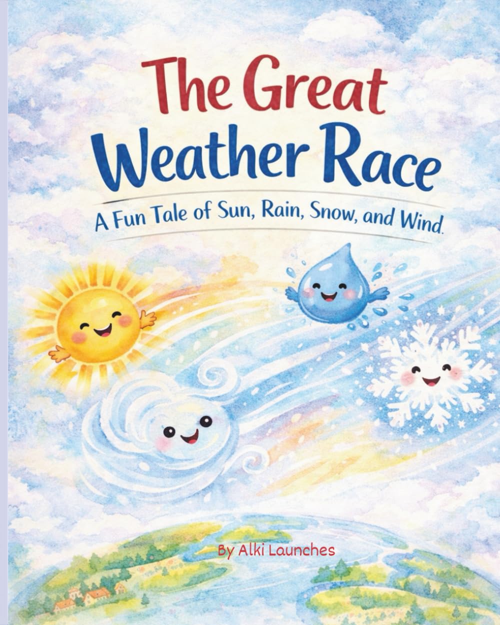 The Great Weather Race: A Fun Tale of Sun, Rain, Snow, and Wind (Science Book for Kids)