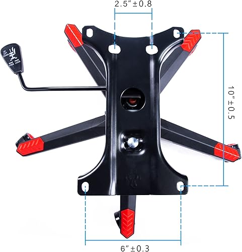 Miniatura 4 de Frassie Base de silla giratoria de repuesto de nailon para juegos de 28 pulgadas con cilindro de soporte de placa inferior, 5 ruedas