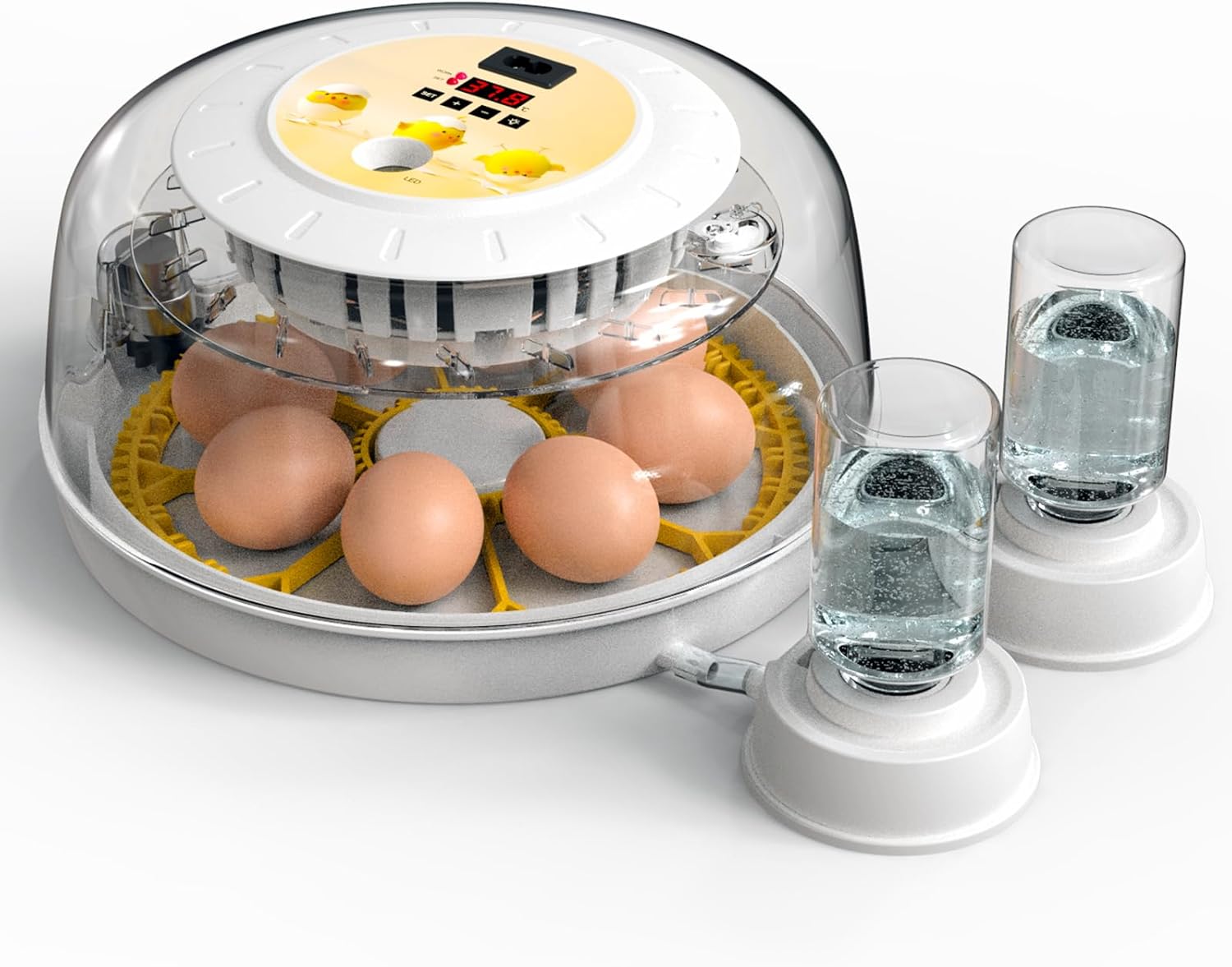 8 Eggs Incubator for Hatching Eggs, Automatic Egg Turner