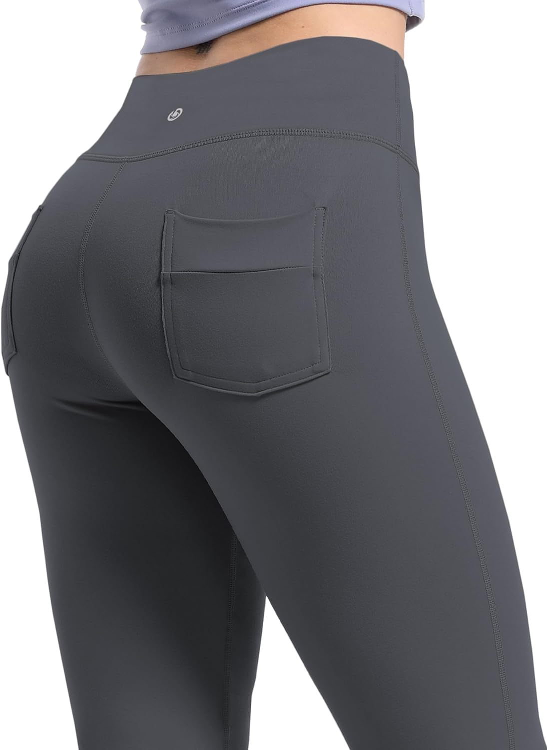 BUBBLELIME 29"/31"/33"/35"/37" Women's High Waist Straight Leg Yoga Pants Tummy Control Workout Pants with Pockets - Image 4