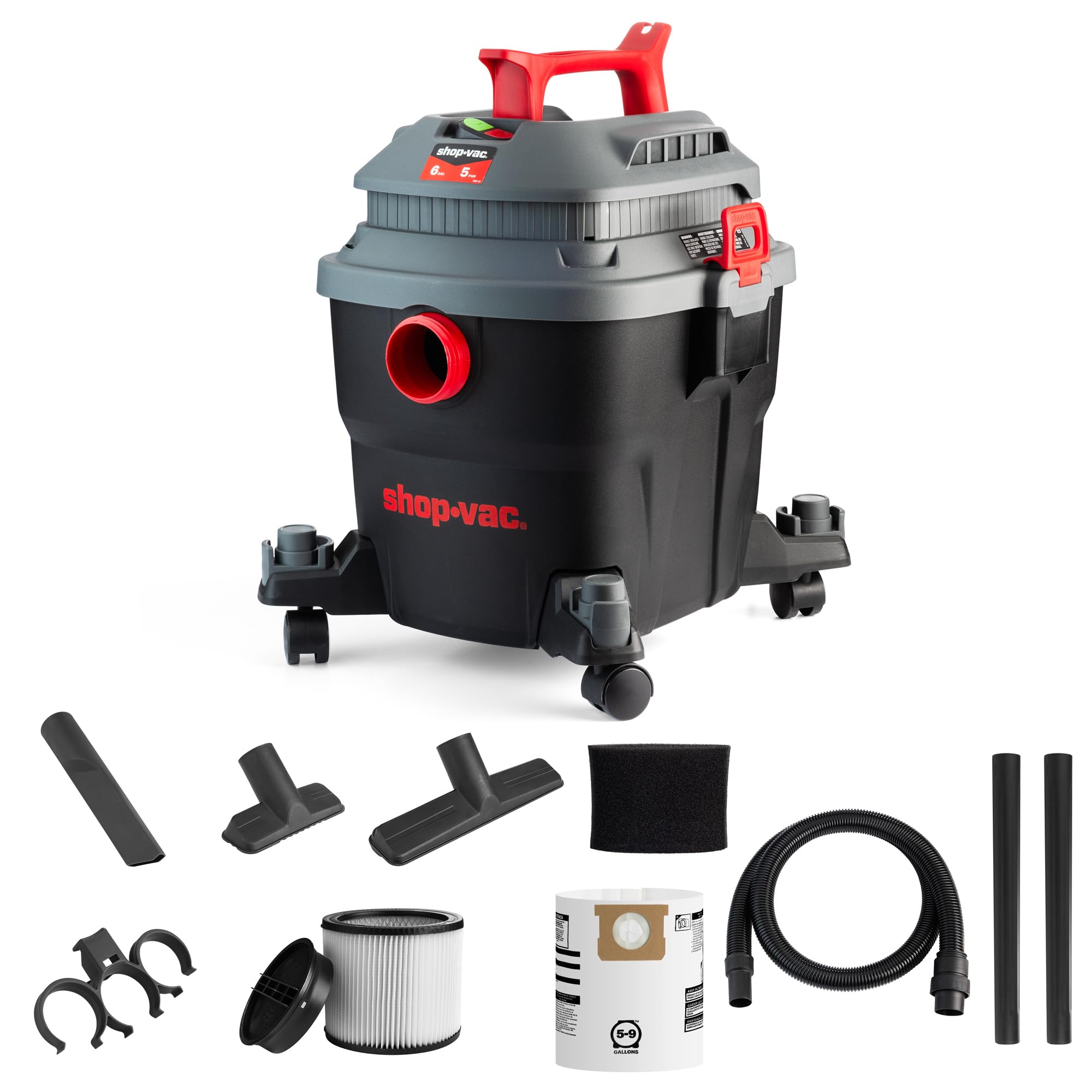 Shop-Vac 5430097 Wet Dry Vacuum Cleaner 1.8 L and 5 Points Portable Vacuum Cleaner with Accessories for Workplace, Garage, Workshop-image-49