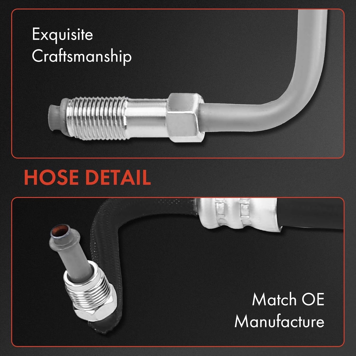 A-Premium Power Steering Pressure Line Hose Assembly Compatible with Chevrolet Camaro 2010-2012 V8 6.2L