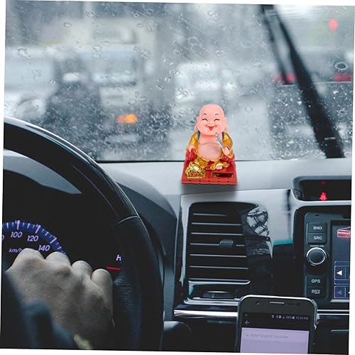 Miniatura 8 de Maitreya Buda Adornos Decoración del Hogar Decoración China Tablero de instrumentos Maitreya Buda Estatuilla Estatuilla Maitreya Buda Figura