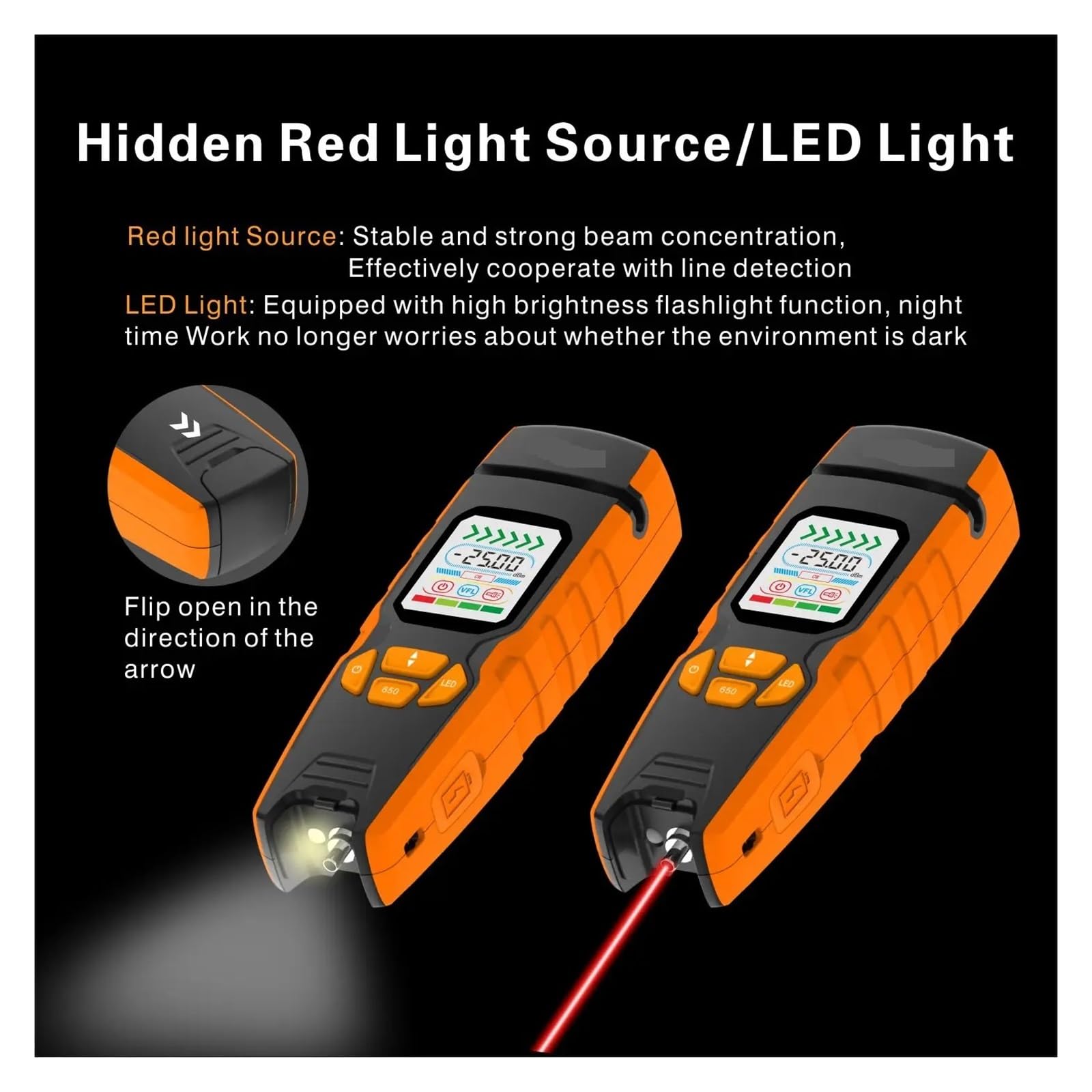 Glasfasertester One Step Electric Fiber Optic Identifier Live Fiber Optical Detector Mit Visueller Fehlerortung In 850–1700 Nm SM MM Stabile Lichtdurchlässigkeit