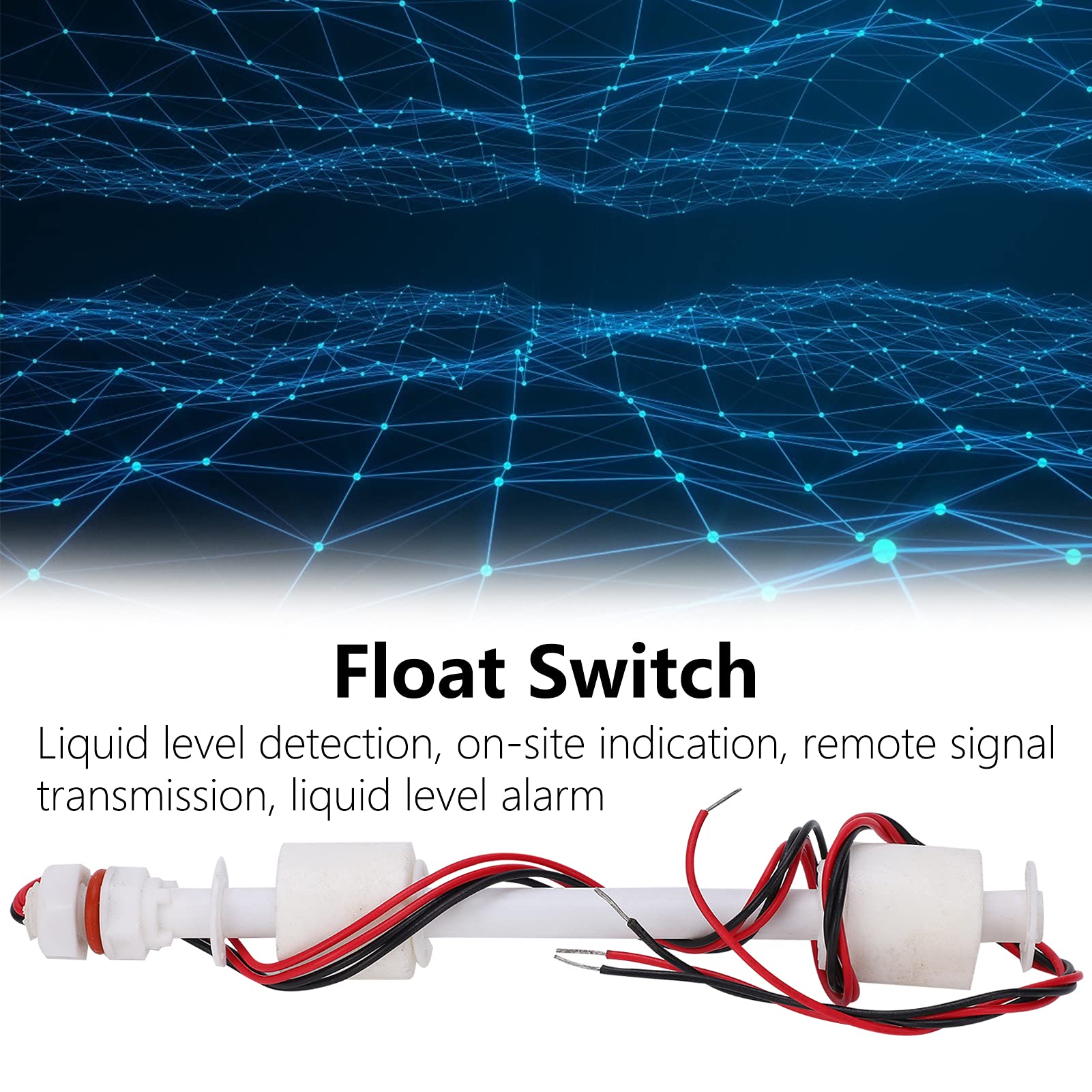 ANKROYU PH2 Float Switch, PP Plastic Liquid Controller, Vertical Mounting Float Switch for Liquid Detection