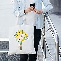 Vista 7 de Mimorou 48 bolsas de algodón para sublimación, bolsa de lona en blanco, reutilizable, con asas, para sublimación, bricolaje, vacaciones, Navidad