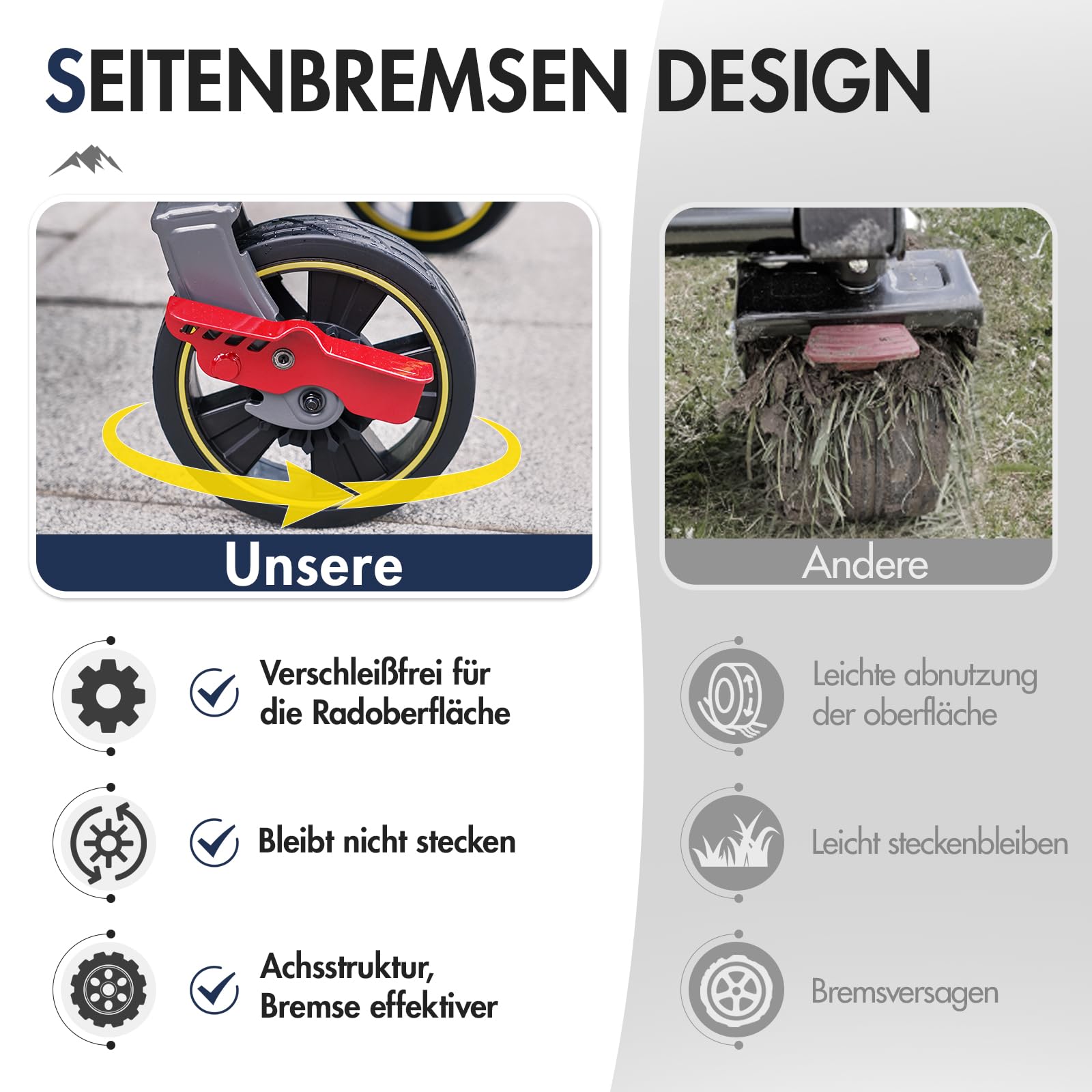 Portal Bollerwagen faltbar XXXL 400L 160kg belastbar Groß Handwagen mit Getränkehalter Seitentasche Transportwagen Leiterwagen klappbar Strandwagen Faltwagen für Garten Camping Festival Blau