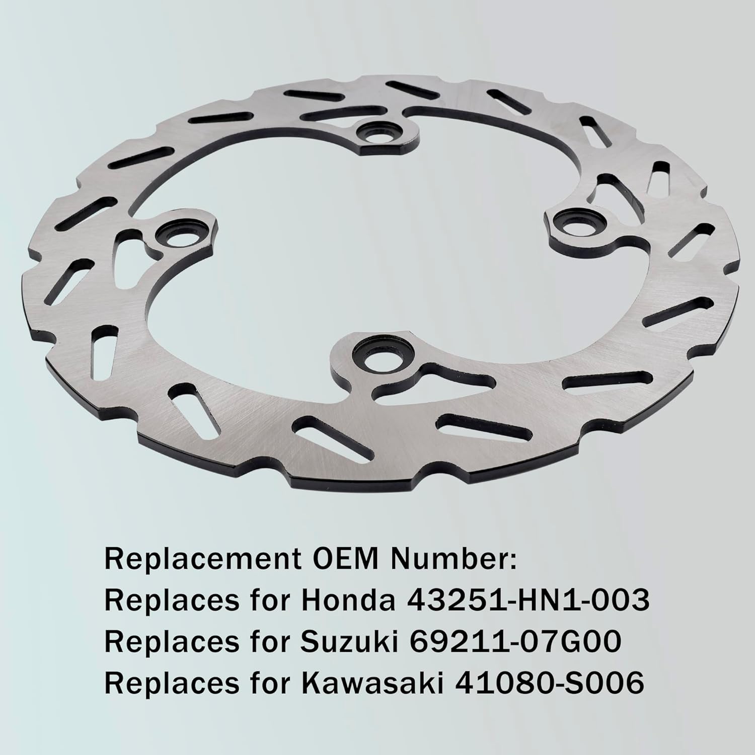 ATV Rear Brake Rotor Disc 220MM Compatible with Kawasaki KFX400 KSF400, Fit for Suzuki LT-Z400 Quadsport, Fit for Honda TRX400EX Sportrax 1999-2008, TRX400X 2009-2014, 43251-HN1-003