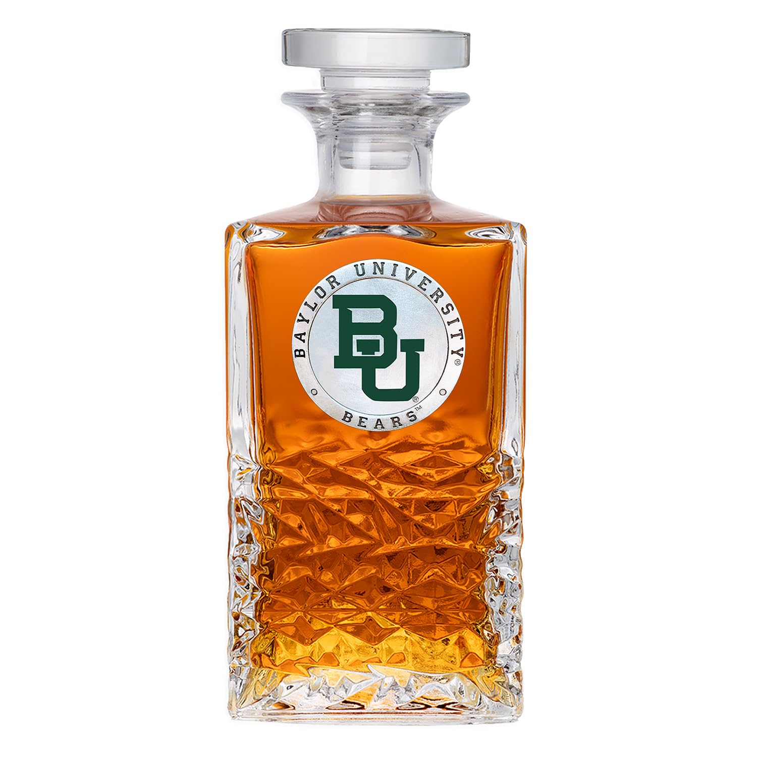 Heritage Pewter Baylor Heritage Decanter | 25 OZ Liquor Pourer &amp; Aerator | Expertly Crafted Pewter Glass