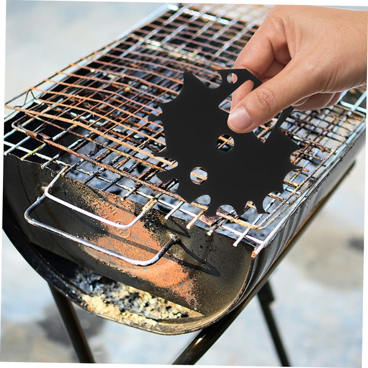 Kisangel 3 Set Raschietto Per Barbecue Inossidabile Utensili Per Pulizia Pulizia E Ergonomico Per Graticole E Ghisa 2 Pezzi*3