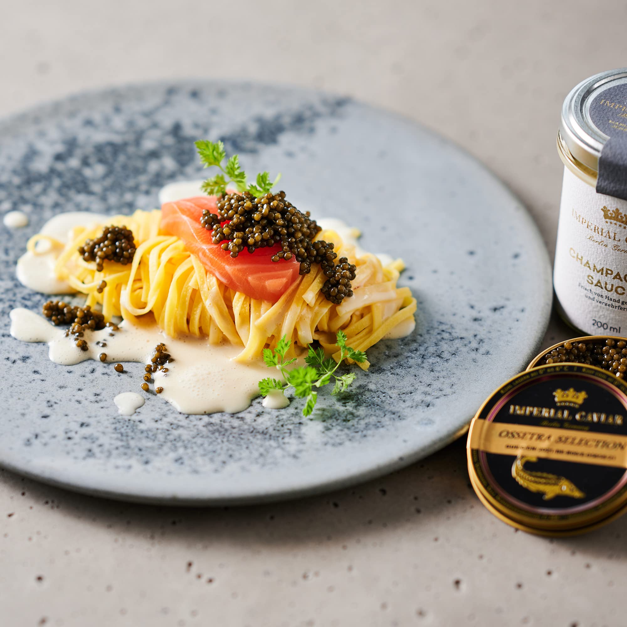 Imperial Caviar® - Ossetra Selection 50 g | Premium Ossetra Kaviar | Fein-nussiges Aroma, cremige Textur, kleines Korn, CITES-zertifiziert (DE-R06), kontrollierte Aquakultur