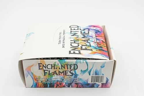 Miniatura 7 de Enchanted Flames Paquete de 25 paquetes de color que cambian de fuego para fogatas, hogueras y chimeneas de madera al aire libre, tiempo de
