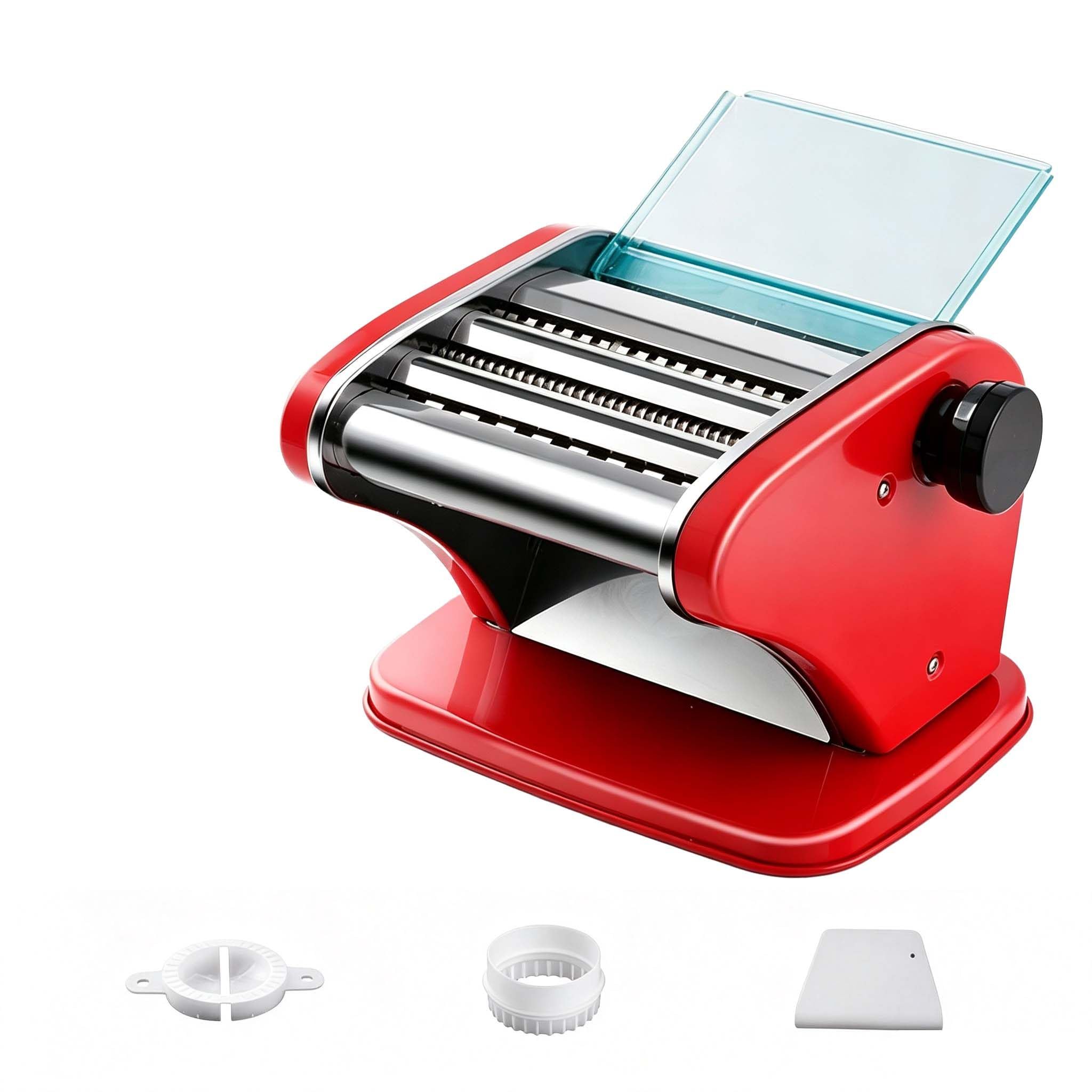 Máquina de Pasta Eléctrica de Acero Inoxidable red-Triple-blade