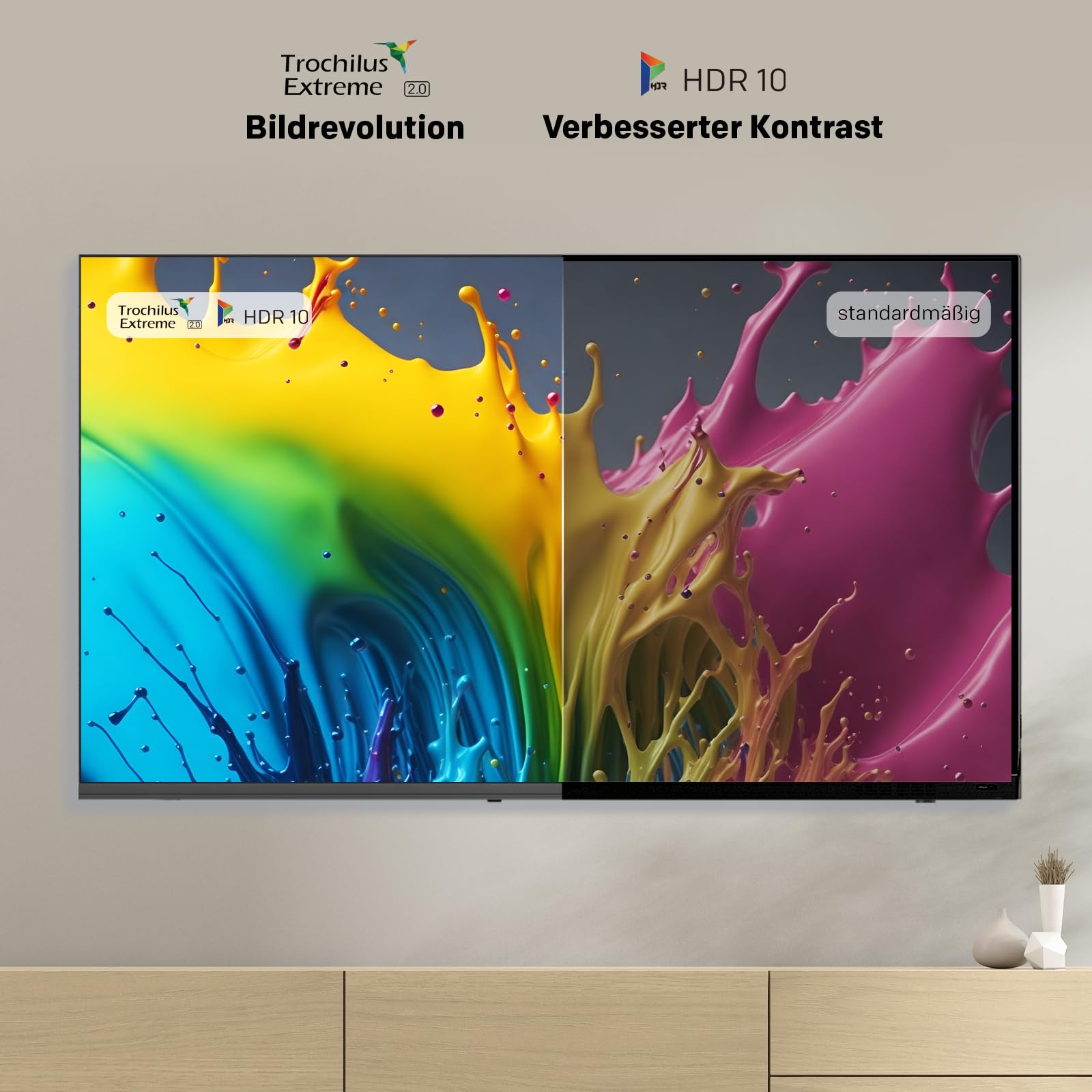 METZ Blue Roku TV, HD Smart TV, 40 Zoll, 100 cm, Fernseher mit Triple Tuner, WLAN, LAN, HDMI, USB, 40MTD3011Z, schwarz