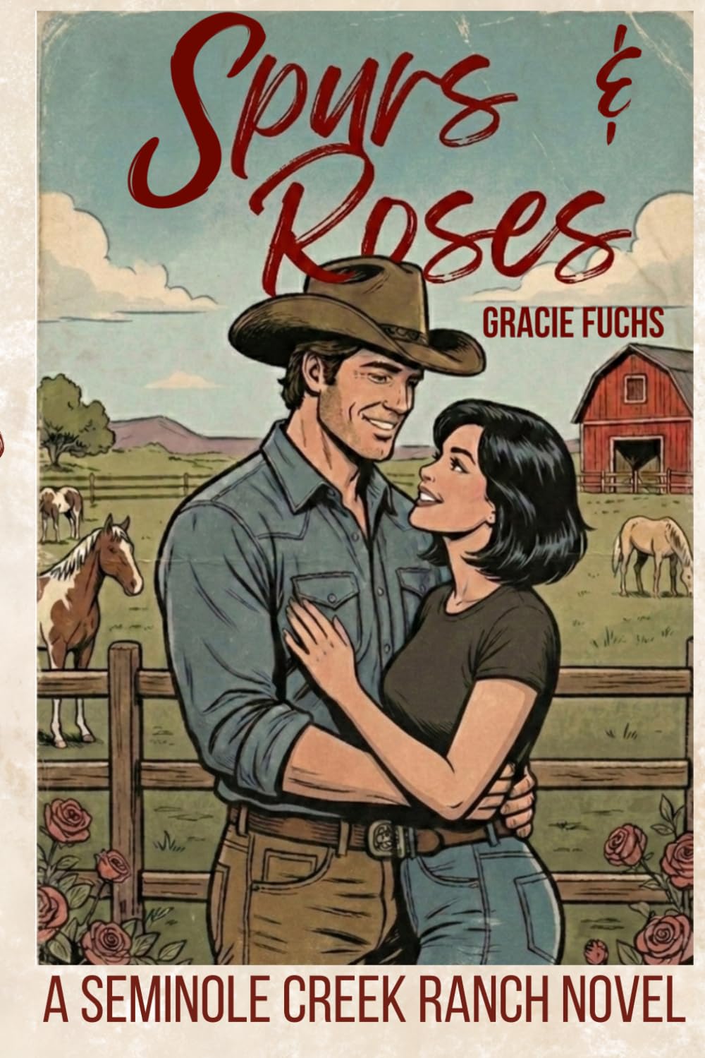 Spurs & Roses: A Slow Burn Single Dad Western Romance (Seminole Creek Ranch)
