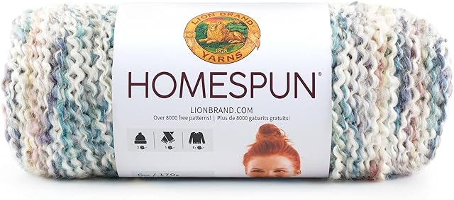 Lion Brand Yarn Company Homespun Yarn-Tudor, Other, Multi, 12.16 x 25.87 x 12.16 cm