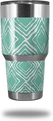 Vinilo Wrap para Yeti Rambler vaso – 30 oz Wavey Seafoam verde (Vaso no incluido) por wraptorskinz