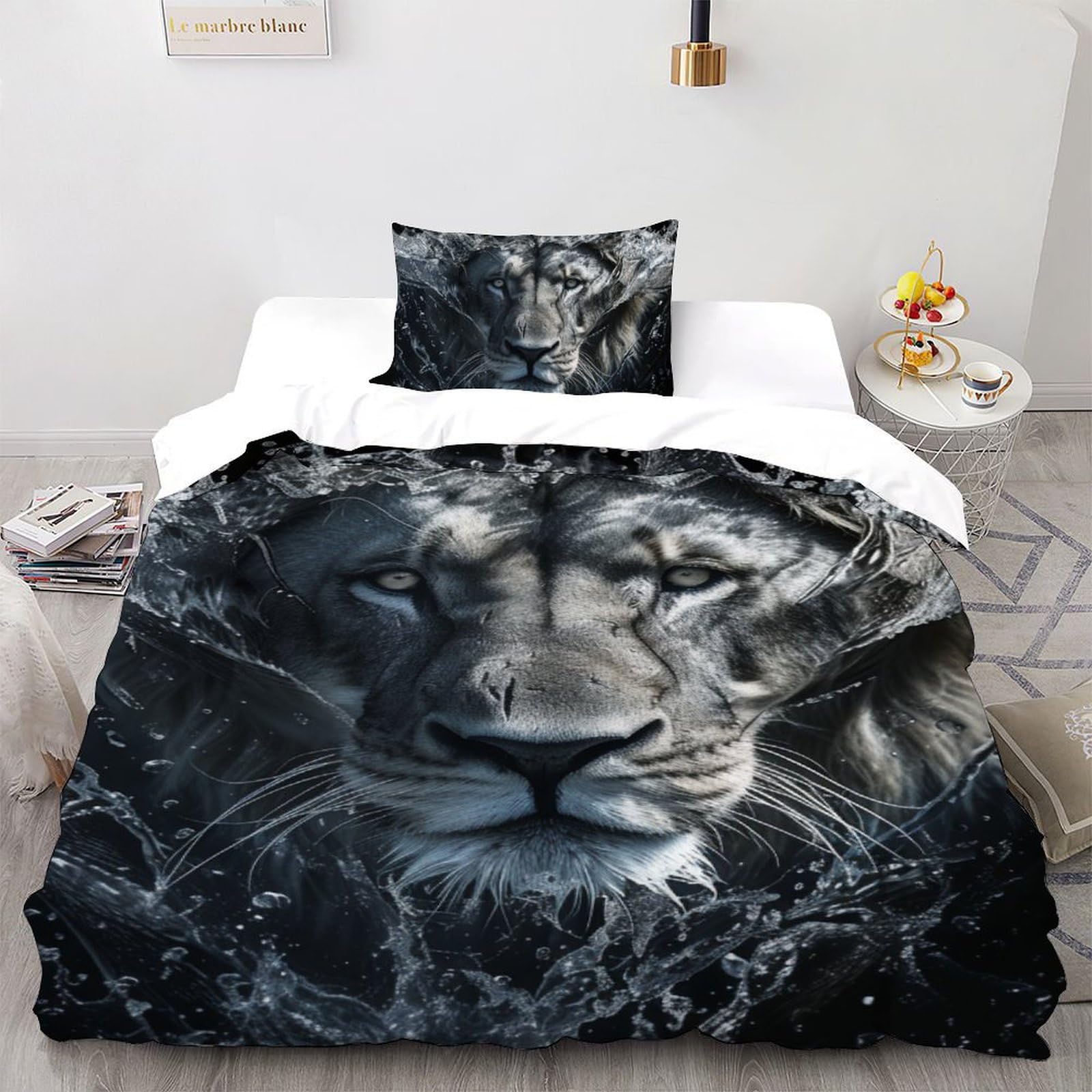 Housse de couette lion pour apaiser les nuits de votre enfant avec douceur