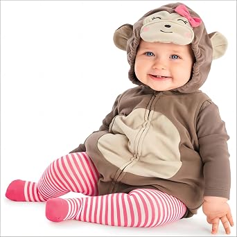 Bonangber Toddler Baby Boy Girl Halloween Costumes Animal Fruits Costume Zipper Hooded Romper Stockings Cosplay Costume