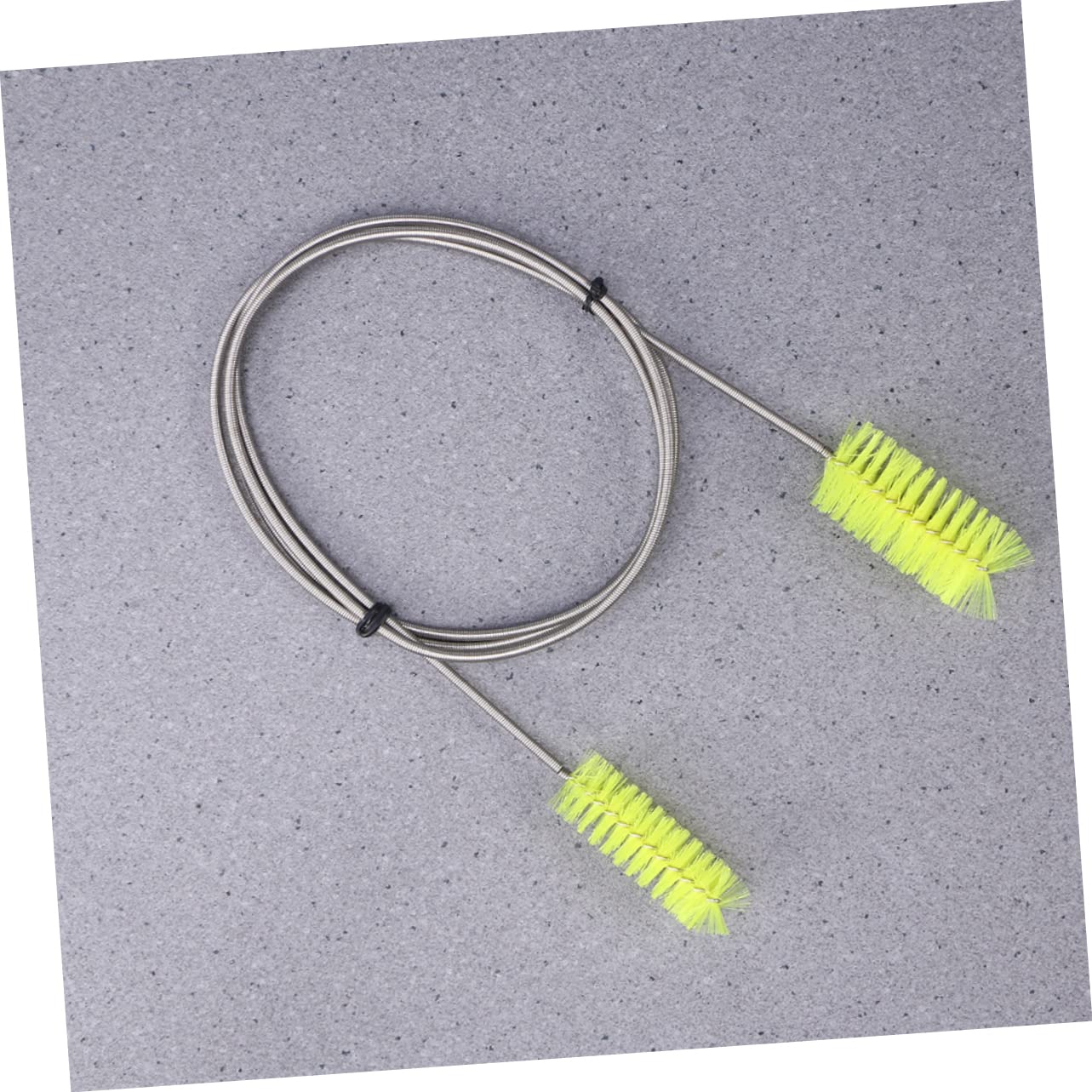 GOOHOCHY Nylon Bristles Spring Brush 2pcs -Shaped Glass Tube Cleaning Brush Aquarium Cleaning Aid