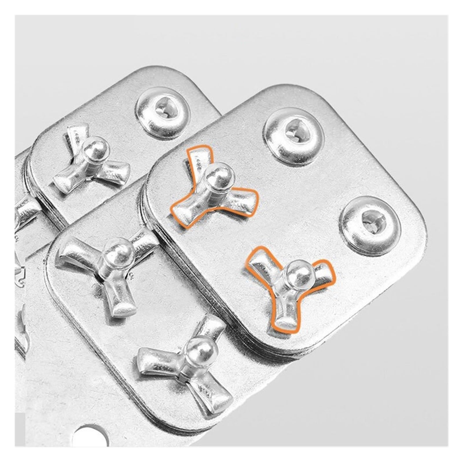 Remaches de brida grande, Remache ciego plegable de aleación de aluminio, tipo plegado, 4,0 mm, 4,8 mm, 50 unidades(4.8x14mm)