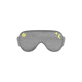 ASUTRA Kids Eye Pillow for Sleep, Gray Cotton Jersey | Filled w/Lavender Buds & Flax Seeds, Weighted Eye Mask, Meditation & Light Blocking Blindfold
