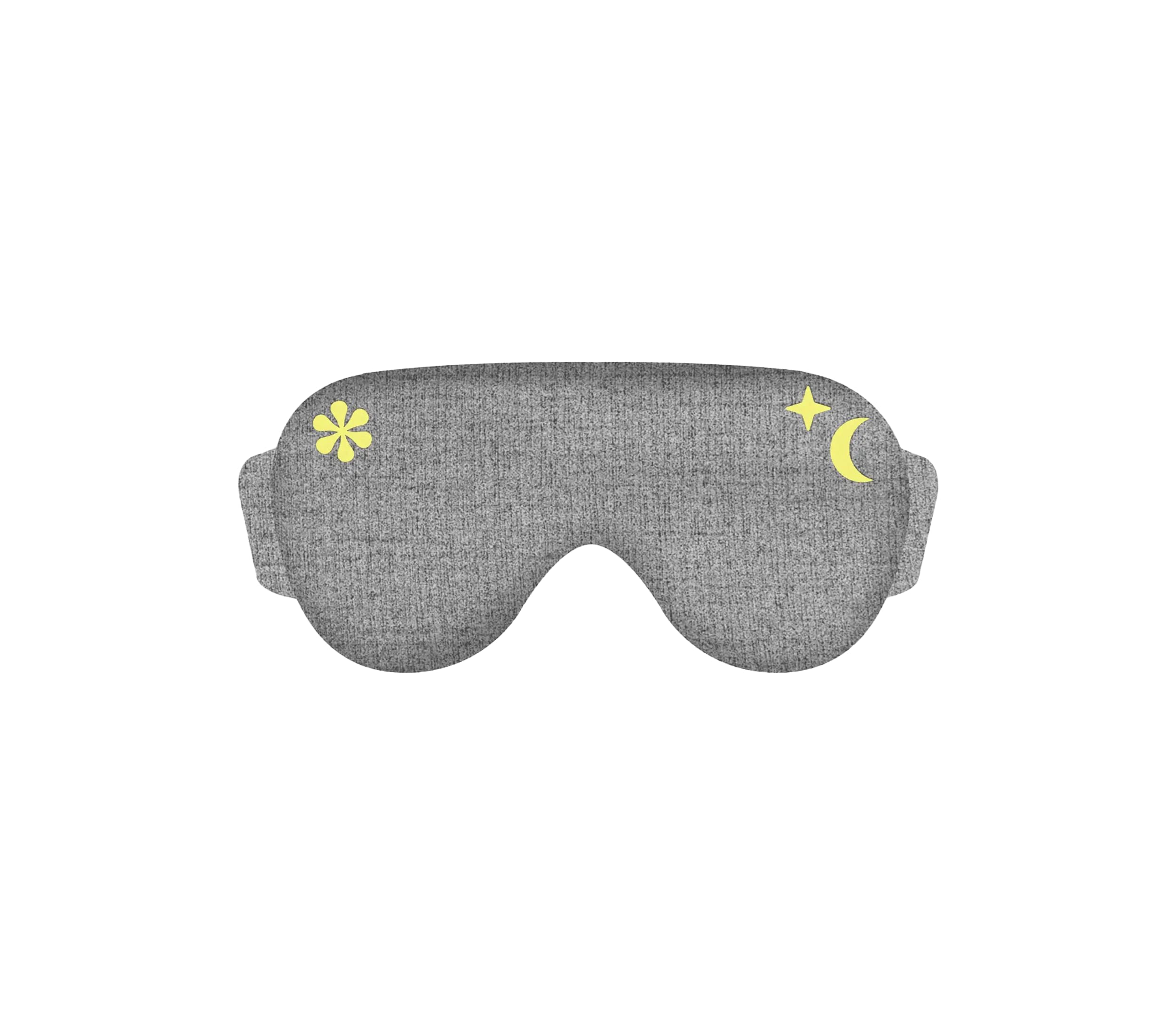 ASUTRA Kids Eye Pillow for Sleep, Gray Cotton Jersey | Filled w/Lavender Buds & Flax Seeds, Weighted Eye Mask, Meditation & Light Blocking Blindfold