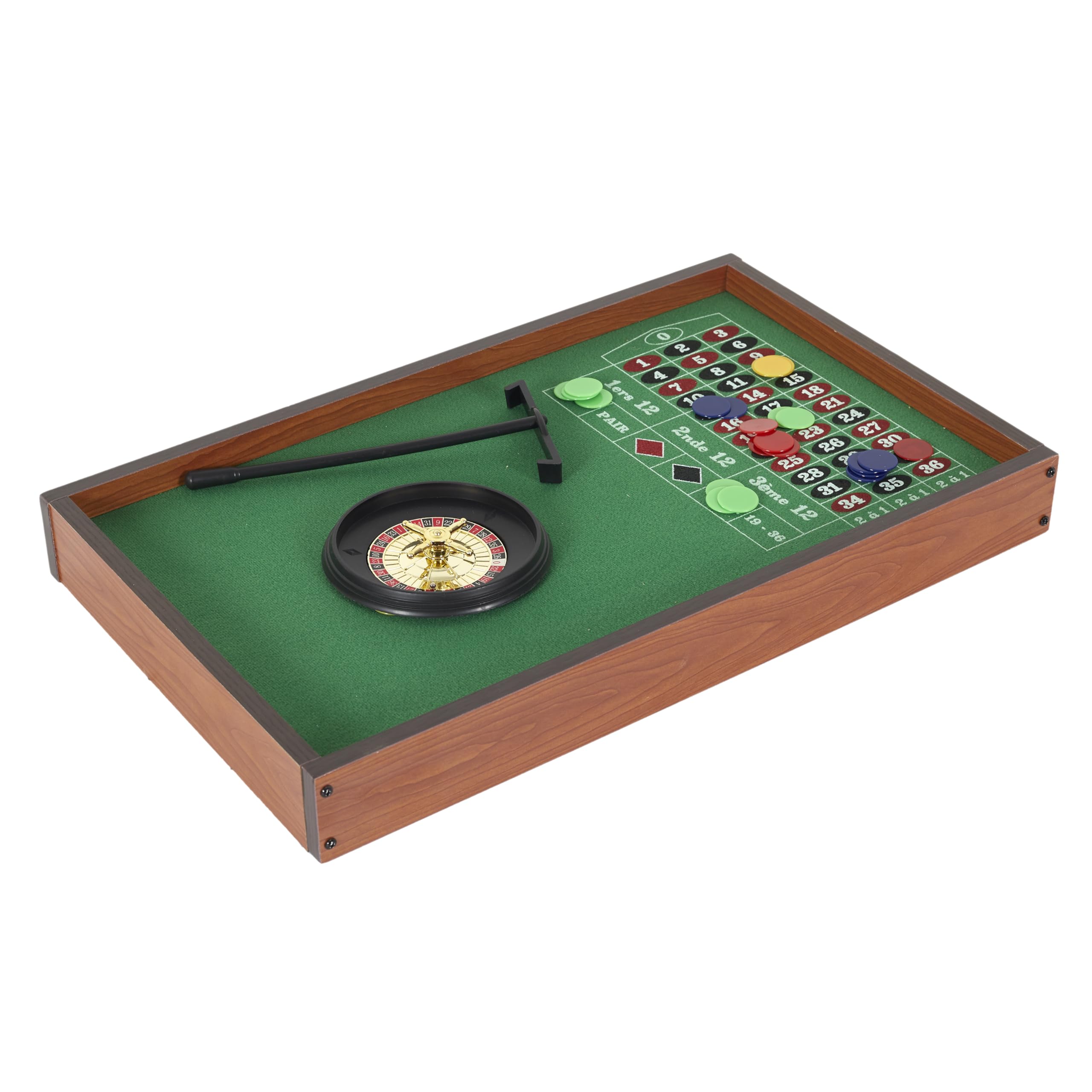 Meister Gadget, MG3490, Bring das Kasino nach Hause mit diesem Spiel des Kasinos 2 in 1 ! Bluffen, Strategie und viel Lachen garantiert mit diesem Spiel von Black Jack und Roulette.