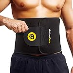 ActiveGear Waist Trimmer Belt for Stomach and Back Lumbar Support, Medium: 8 x 42 - Yellow