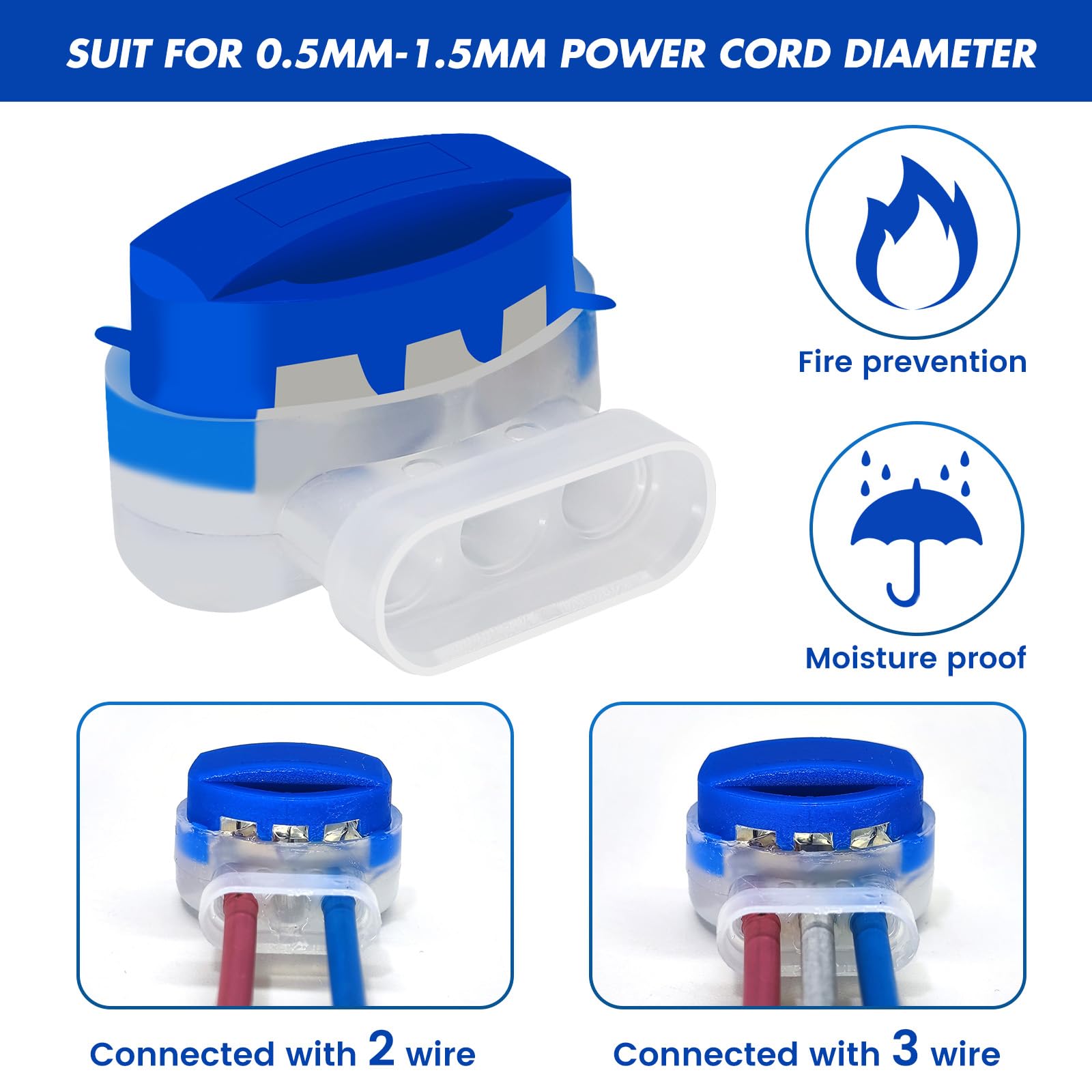 20 Stück Mähroboter Kabelverbinder - Wasserdichte Anschlussklemmen Für Garten & Outdoor