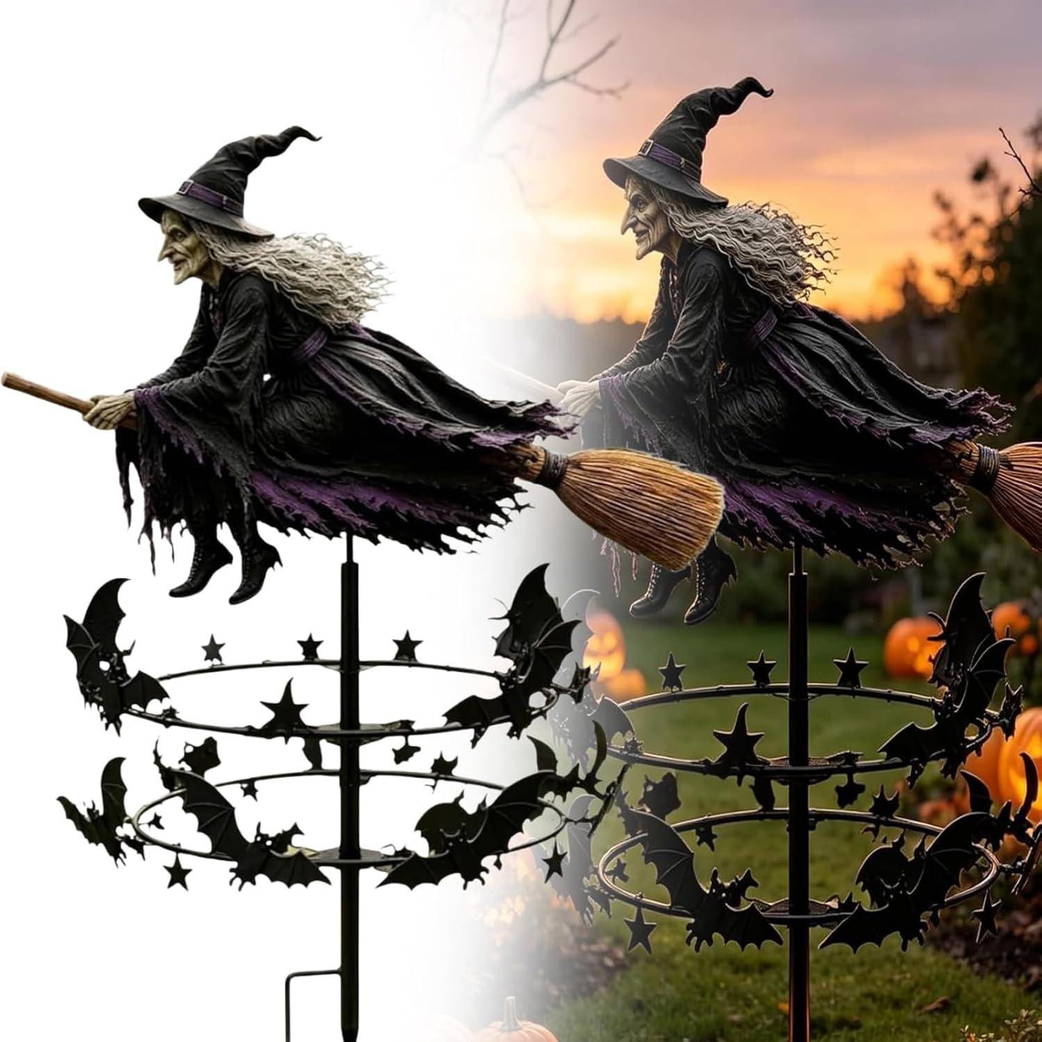The Enchanted Witch Garden Wind Spinner, Wind Spinners Outdoor