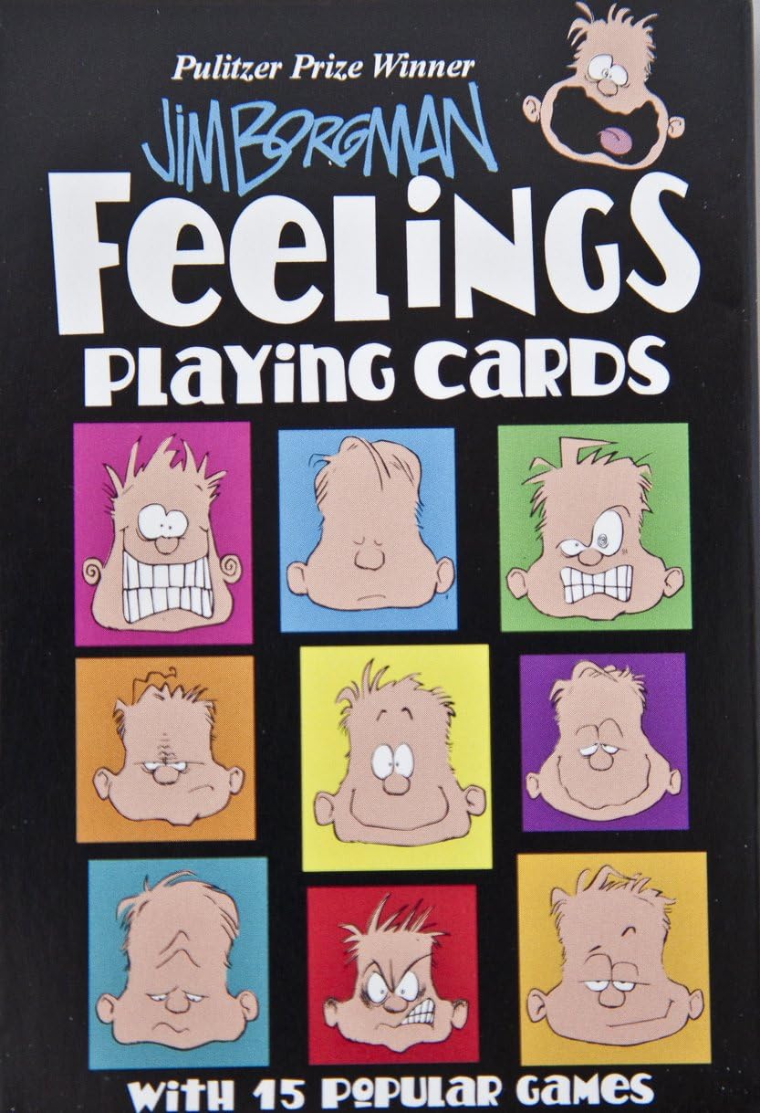 Feelings Playing Cards by Jim Borgman Pulitzer Prize Winner