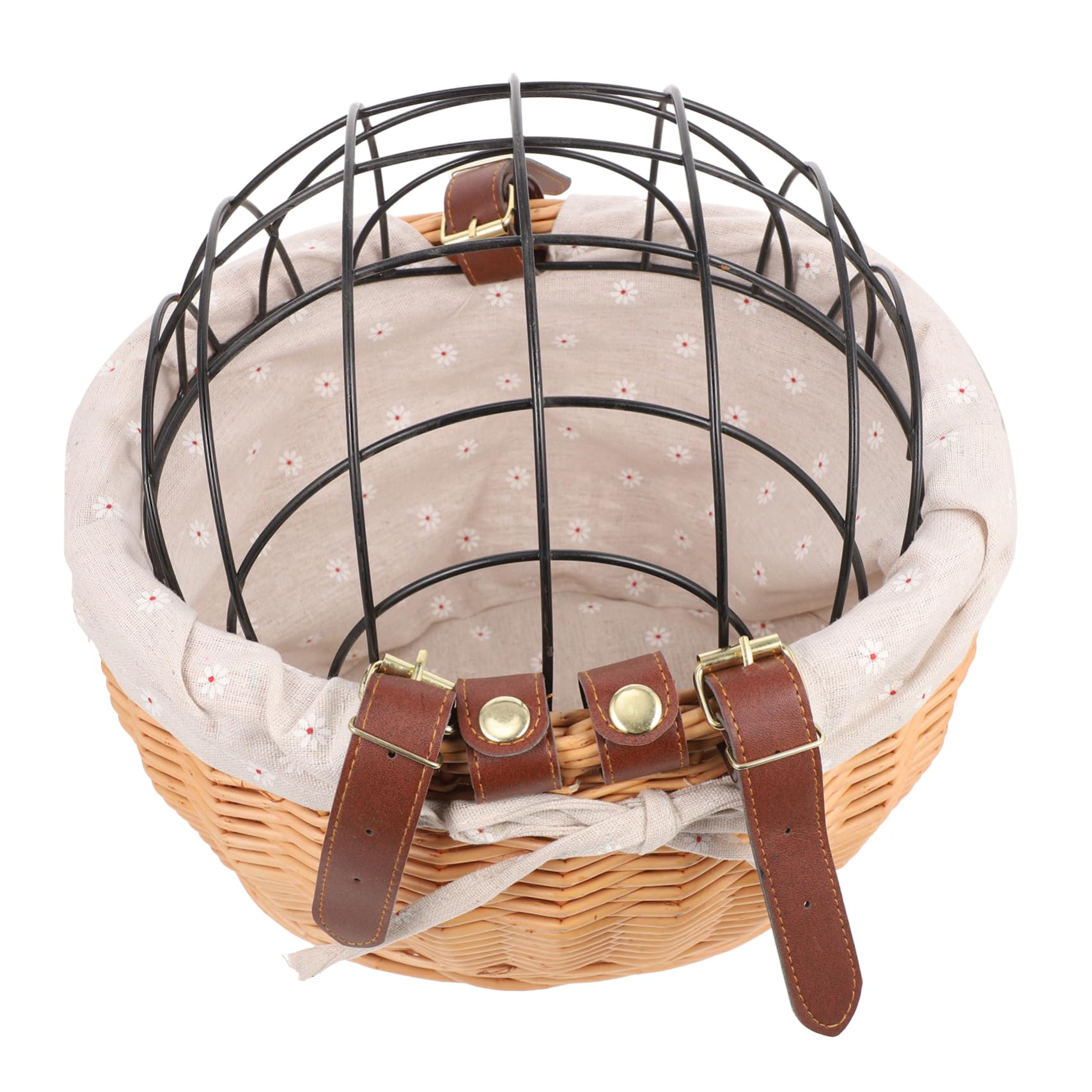 MUELODSIC Pets Cat Bike Basket Removable Front Carrier for Dogs and Cats Durable Frame Bag for Cycling Capacity Portable and Easy to Use