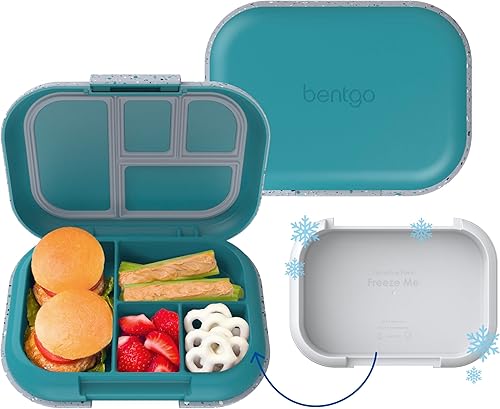 Miniatura 15 de Bentgo Kids Chill lonchera; solución para el almuerzo con 4 compartimentos y paquete de hielo extraíble para comidas y aperitivos para llevar, a