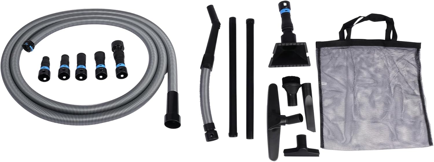 Premium Quick Click Multi-Brand Power Tool 7-Piece Dust and Fume Collection Set with 20 Ft. Hose and Wet/Dry Vacuum Accessories
