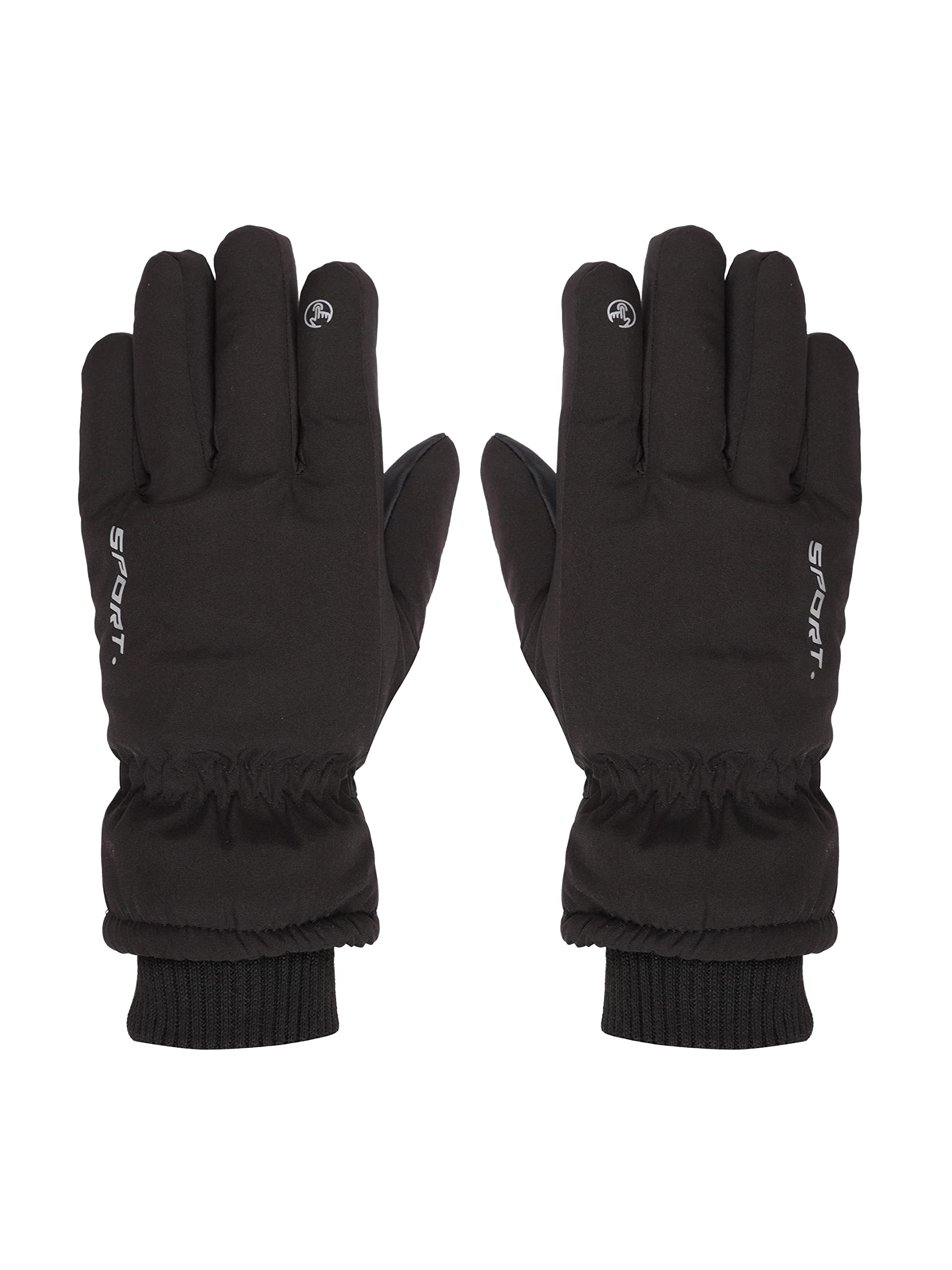 FabSeasons Unisex Warm Winter Gloves, Waterproof, Mobile Touchscreen enabled, windproof for hiking, driving, running & outdoors