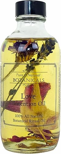 Love Intention Ritual Oil 100% natural 4 oz | Romance, relaciones y rituales de atracción | Manifestación de magia pagana Wicca