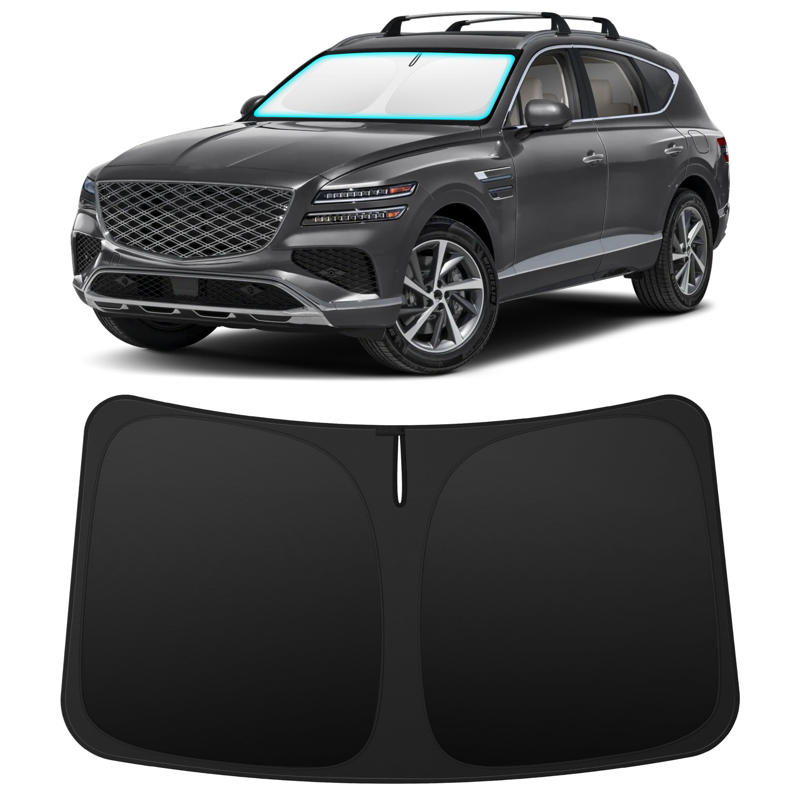 INSAUTO Custom Fit Windshield Sun Shade for Genesis GV80 2021-2027
