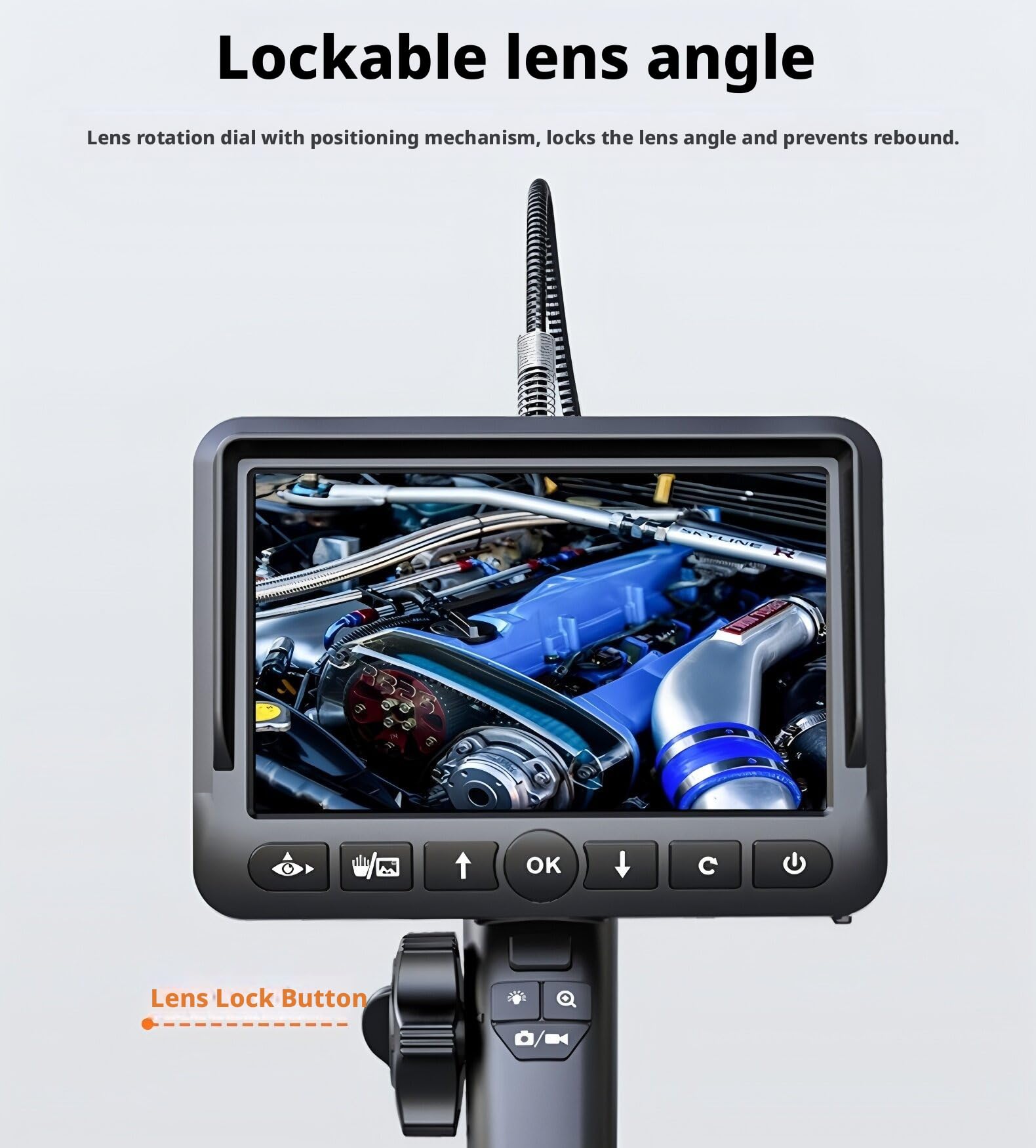Borescope GL-500L Inspection camera Endoscope 3.9mm 1M Single Lens 1080P
