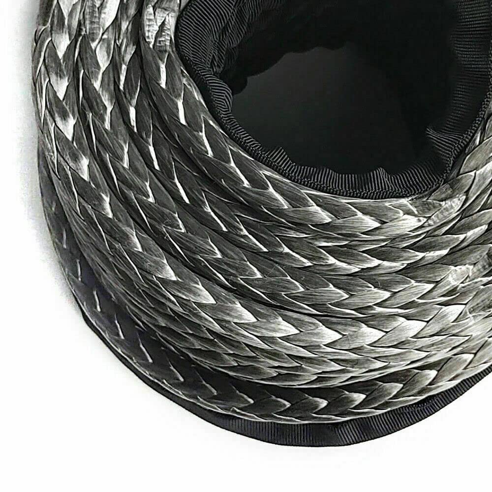 Cabrestante de 30 m de cuerda de polietileno de alto peso molecular sintético de plástico de 10 mm de diámetro de la cuerda de carga hasta 23809LBS cuerda forestal para cabrestante