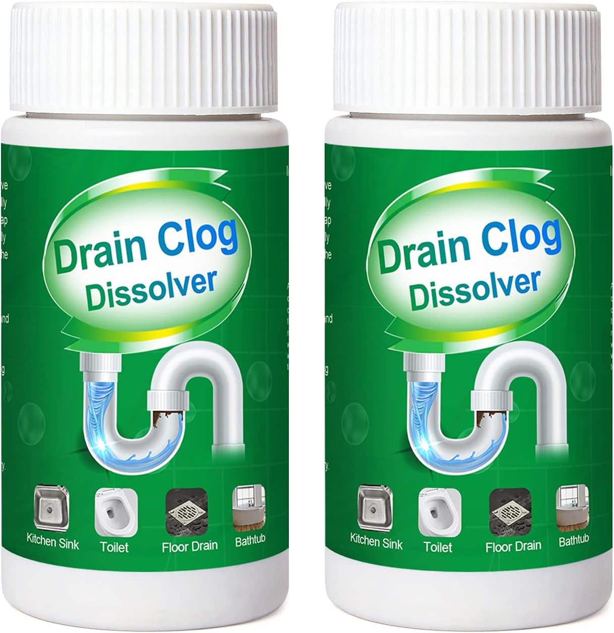 Buy Pipe Dredge 2pcs, Powerful Sink and Drain Cleaner Magic Bubble