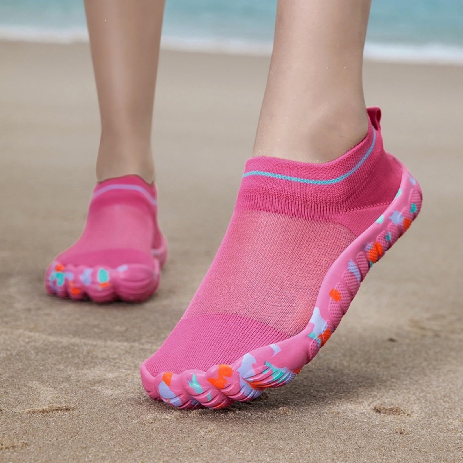 Zapatos de Agua Barefoot Unisex Cómodas Antideslizantes Escarpines Piscina | Barefoot Mujer Hombre Ligera Cómoda Zapatillas Transpirable de Secado Rápido Calzado Antideslizante para Playa Piscina